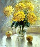 Bouquet of autumn chrysanthemums