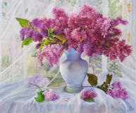 Lilas en florero