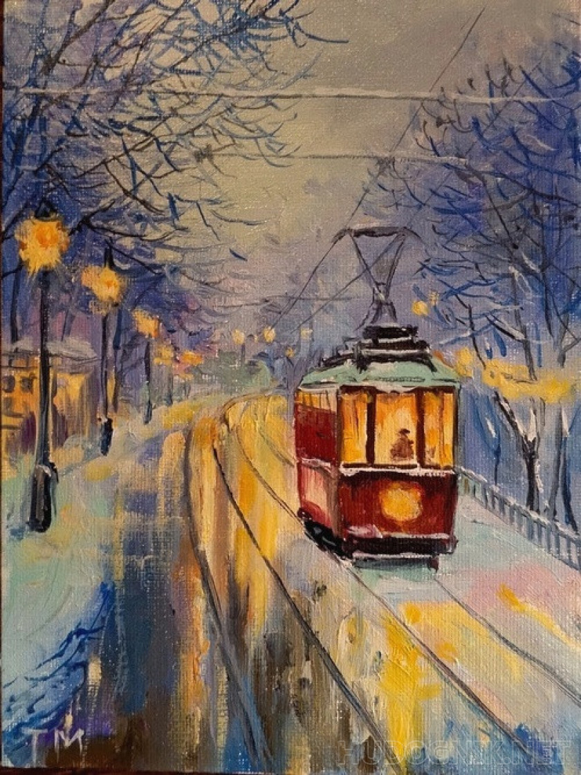 Evening tram