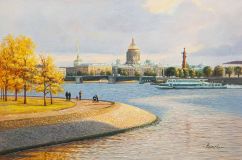 Autumn Petersburg. Vasilievsky Island