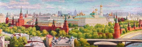 Panorama Del Kremlin De Moscú