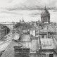 «Крыши Петербурга. Вид на Казанский собор».