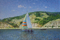 Yate en el Volga