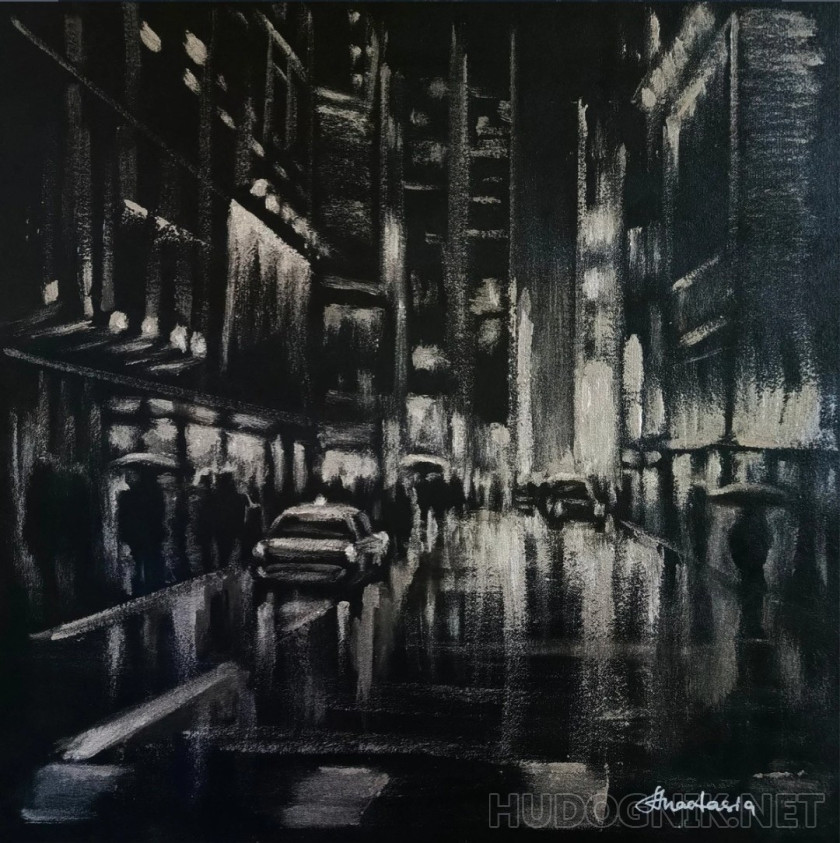 Night city streets