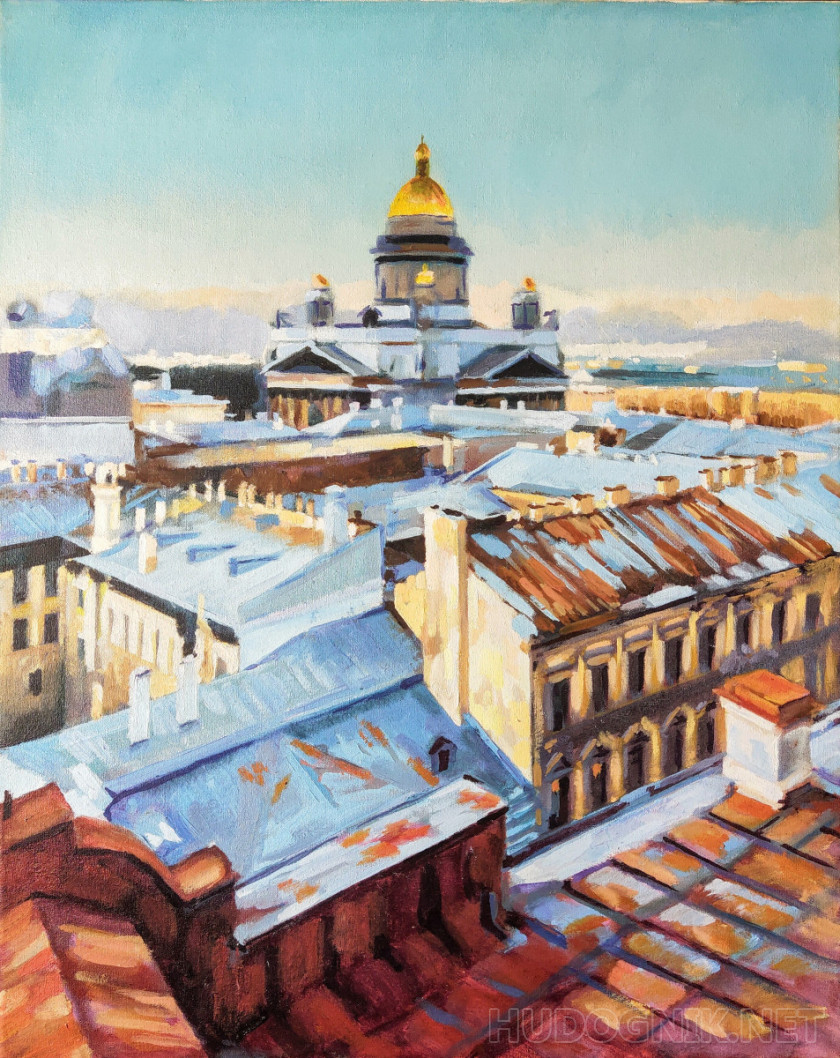 Заснеженные крыши