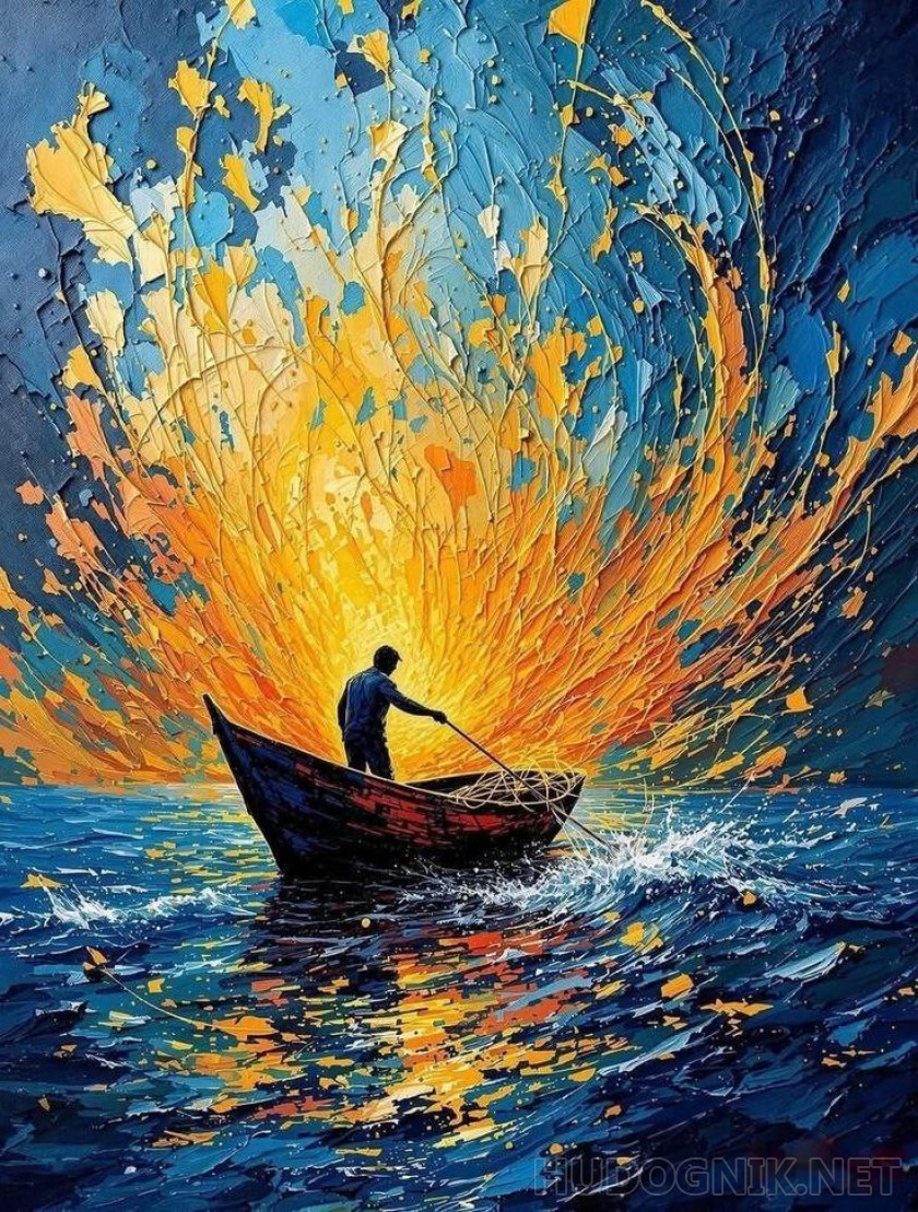 Fisherman with nets