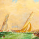 Копия картины Ивана Айвазовского. Фрегат на море. 1838