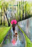 Red umbrella