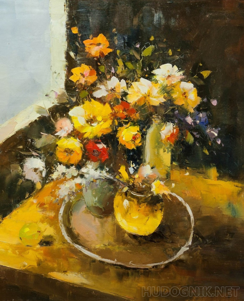 Still life in yellow tones