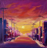 Evening streets in Thailand