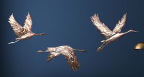 los patos estan volando ..