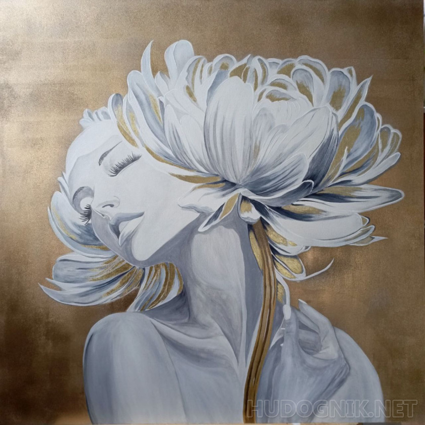 Niña con una flor