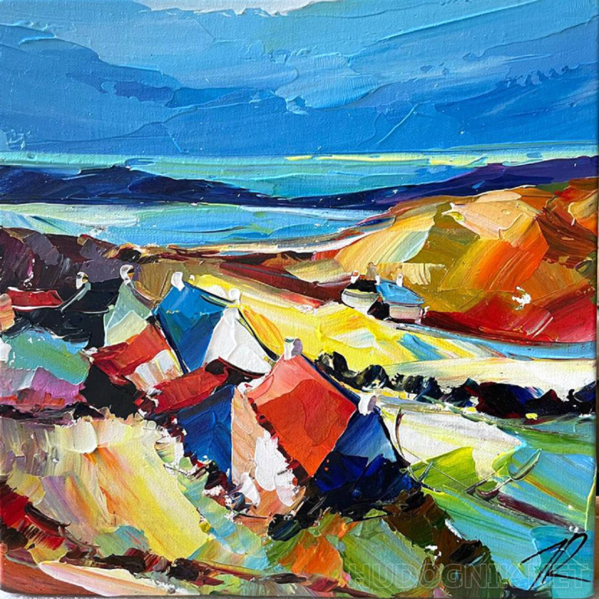 Un pueblo a la orilla del mar