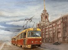 Екатеринбург красный трамвай