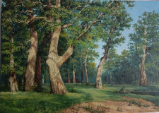 По мотивам И. Шишкина &quot;Дубовая роща&quot;.