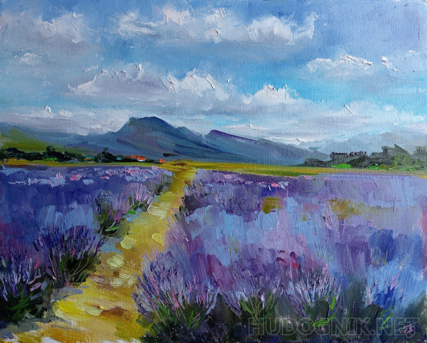 Lavender on the Crimean fields