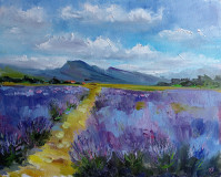 Lavanda en los campos de Crimea