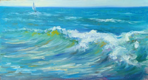 Mar negro tormentoso. Plein Air ZhNataly