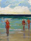 En la playa