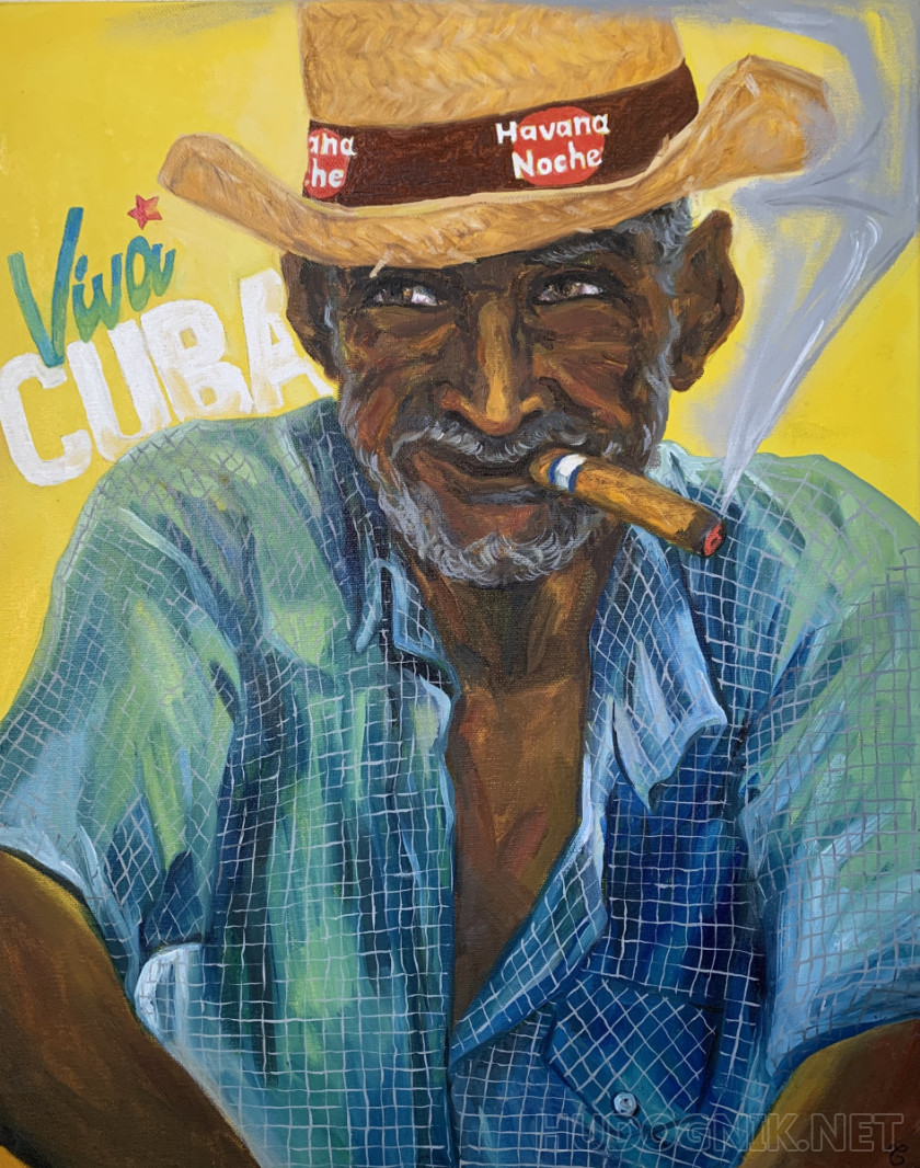 Cubano con un cigarro