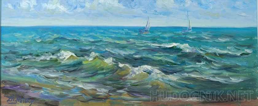 Моряк задул. Чёрное море. Пленэр ZhNataly