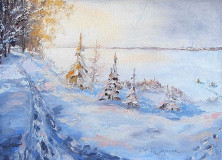 Fishermen in winter