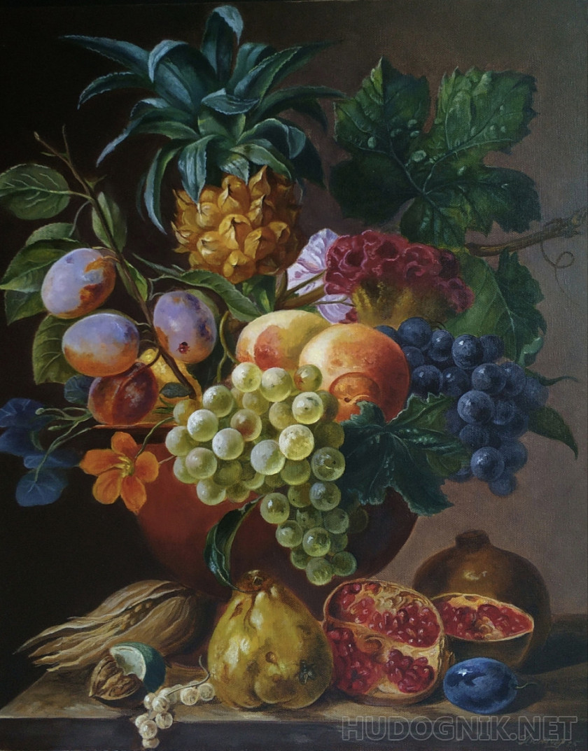 Naturaleza muerta con fruta