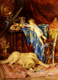 El pequeño ladrón (en el estudio del artista) Policía de Makovsky