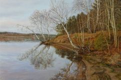 Tarde de otoño en el río