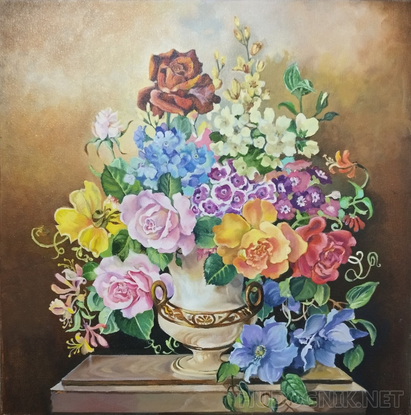 copia del cuadro Harold Clayton Ramo de flores