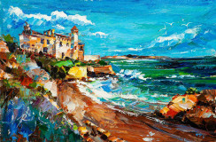 Spain. Coast of the warm sea