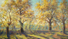 Autumn morning in Terletsky Park