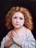 copy of the painting Adolphe William Bouguereau &quot;The Little One&quot;