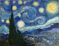 Copia de van Gogh &quot;noche Estrellada&quot;