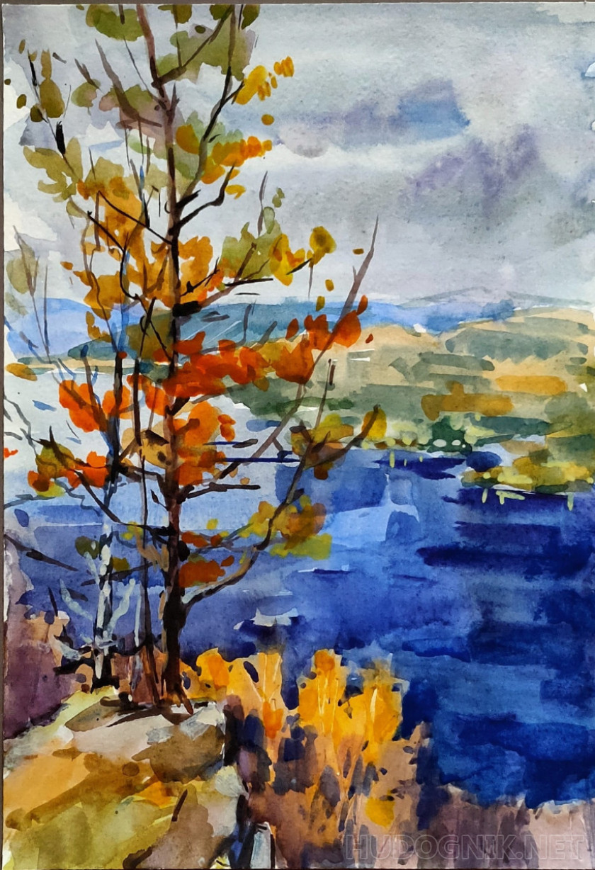 Yeniséi a principios de otoño
