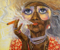 Cuban with cigar