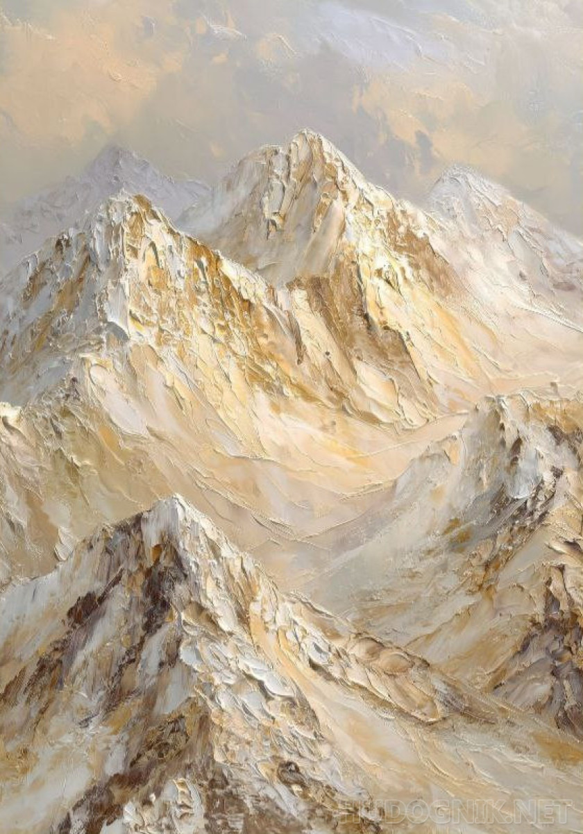 Mountains in texture