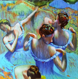 bailarines azules