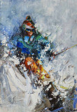 Snowboarder. El placer de la velocidad