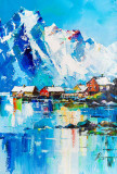 The soul breathed with crystal freshness. Northern landscape