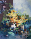 Un ramo de mimosa. Aroma de primavera