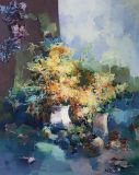 Un ramo de mimosa. Aroma de primavera