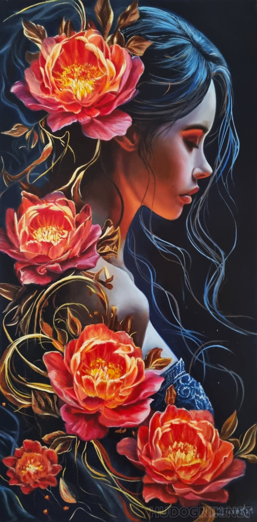 La chica de las flores