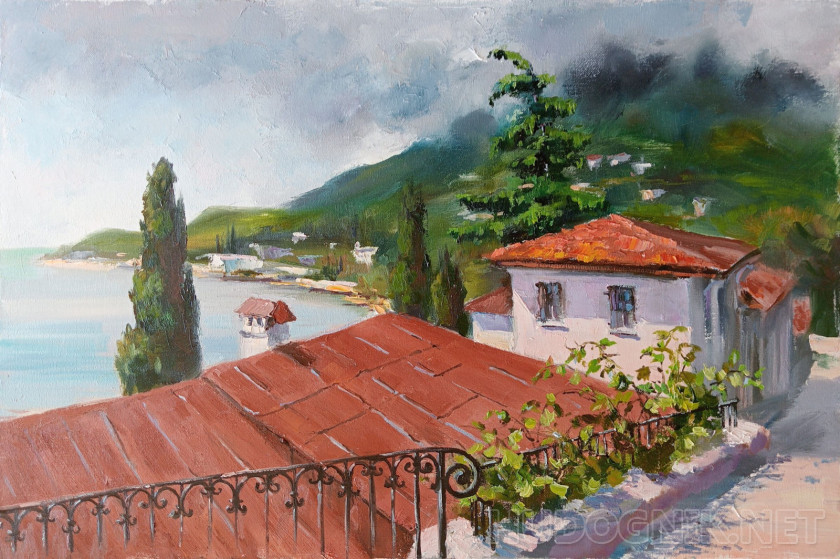 Гурзуф. улица Ленинградская. Осень