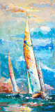 Danza de olas y velas