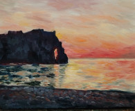 Monet&#039;s Copy of the Côte d&#039;Azur Sunset