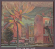 Paisaje con perro. 17 línea de la isla Vasilievsky