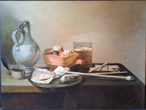 A copy of Pieter Claesz&#039;s still life &quot;Pipes and Brazier&quot;