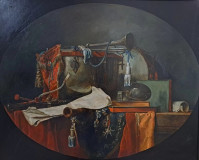 A copy of Chardin&#039;s still life &quot;Musical Objects&quot;