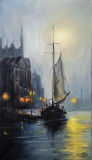 Sailboat at dusk
